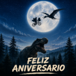 Feliz anivesario Parque Jurásico y ET el extraterrestre.